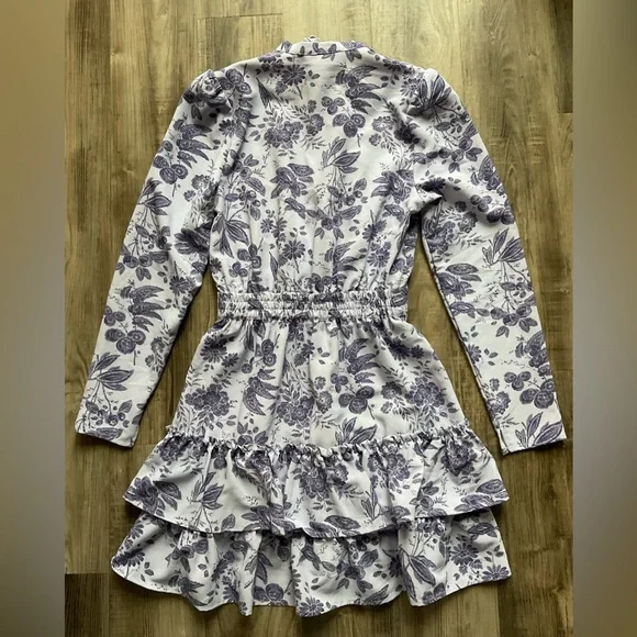 Hill House Home Talia Dress Lilac Tonal Crepe size XS - Picture 9 of 9